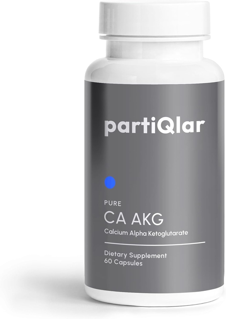 Supplément CA AKG - Kétoglutarate d'alpha pur à haute bio-validité - Supplément Calcium AKG 1000mg par 2 gélules - Soutient un processus de vieillissement en santé - Fabriqué aux États-Unis - 60 gélules