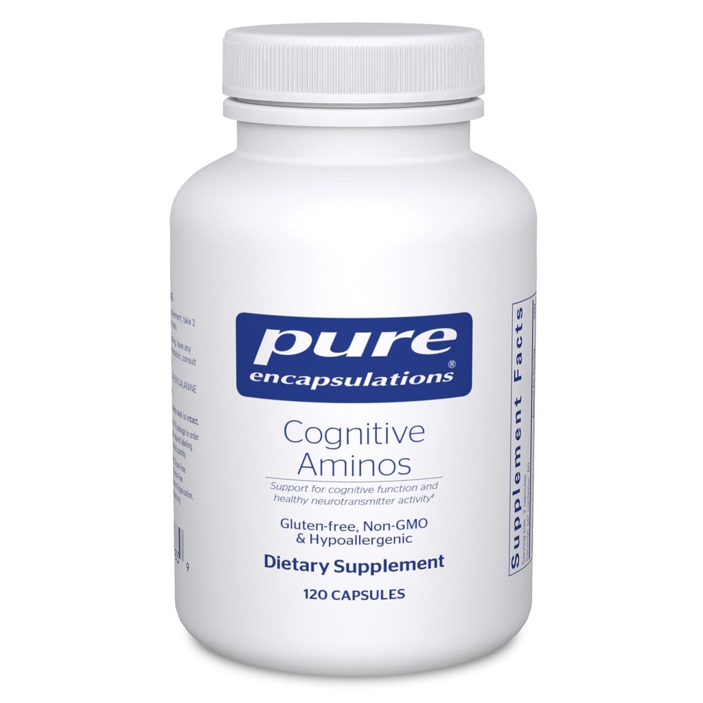 Encapsulations pures Aminos Cognitifs. Supplément hypoallergénique pour la fonction cognitive.