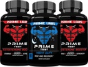 Prime Labs Premier test Booster testostérone (60 comte, 2 paquets) + Supplément de sommeil de nuit (60 comte)