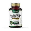 Construit par nature Glycinate de magnésium 1000mg – Supplément de magnésium à haute absorption – 100% chélaté, doux sur l'estomac - Soutien musculaire, cardiaque, os et relaxation - Non-OGM, végétalien - 60 Capsules