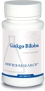 Recherche en biotique Ginkgo Biloba Standardisé 24 % Ginkgo Biloba Extract, Supplément Cerveau, Nootropic, Focus, Énergie, Mémoire, Vieillissement en santé. 60 comprimés