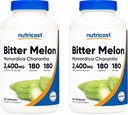 Nutricost Bitter Melon 600mg, 180 Capsules (2 bouteilles)