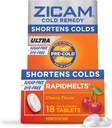 Zicam Cold Remedy Zinc Rapidmelts, Cherry Flavor, 18 comtes (paquet de 1)