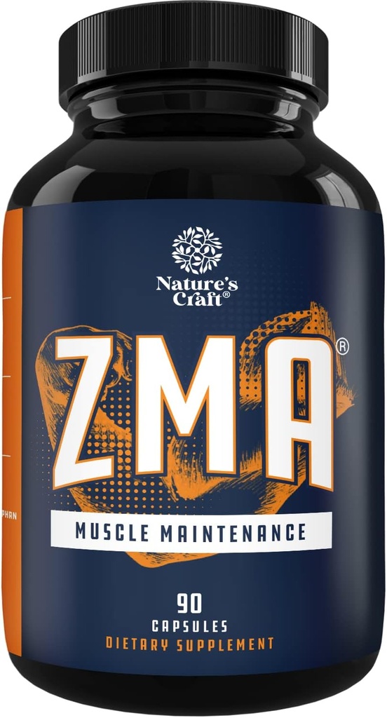 Recovery post-entraînement Supplément ZMA - Suppléments ZMA pour les hommes et les femmes Récupération musculaire avec Zinc Magnésium Vitamine B6 5HTP et BioPerine pour l'absorption améliorée - Complexe minéral de croissance musculaire