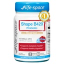 Life-Space Shape B420 Probiotics for Shape Better, GLP-1 Boost, 2 mois de service, soutien au métabolisme soutenu cliniquement, prébiotique + probiotique pour les femmes et les hommes, 60 capsules végétariennes