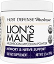 Host Defense Lion's Mane Powder - Supplément de soutien à la santé cérébrale - Supplément de champignons pour soutenir la fonction focus et mémoire - Supplément de soutien du système immunitaire et nerveux - 3,5 oz (66 portions)*