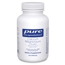 Encapsulations pures Magnésium de calcium (Citrate) - 240 g Calcium et 240 g Magnésium - Soutien de la santé osseuse - Non-OGM et végétalien - 90 capsules