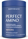 BodyHealth PerfectAmino Powder - BCAA et EAA Powder for Pre and Post Workout - Boisson d'énergie acide amino pour les hommes et les femmes pour soutenir le muscle maigre et la récupération - Mocha - 60 portions