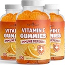 Vitamine C Gommies Orange Vitamine C Gommy - Soutient un système immunitaire sain - Végétarien sans gluten (180 Gommies)