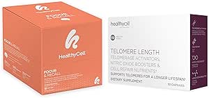 Healthycell Telomere Longueur Supplément sur le vieillissement en santé + Supplément sur le cerveau axé sur la mémoire et le focus