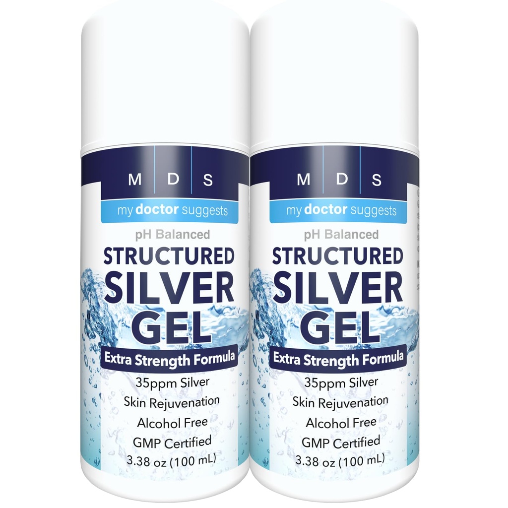 Gel d'Argent Colloïdal Extra Strength - Gel d'Argent Colloïdal activé 35ppm pour une puissance maximale - Fabriqué aux États-Unis - Formule structurée dans un emballage pratique 2