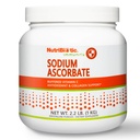 NutriBiotique - Poudre de vitamine C tamponnée d'ascorbate de sodium, 2,2 Lb, végétalien, non acide et plus facile à digérer que l'acide ascorbique.