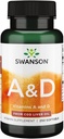 Swanson Vitamine A & D Système immunitaire des yeux Santé 250 gels