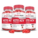 Laboratoires justifiés (3 Pack Keto Rush Keto ACV Apple Cider Vinegar Boost Formulé avec Pomegranate Beet Juice Powder B12 Vegan Non OGM 180 Gummies