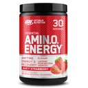 Optimum Nutrition Amino Energy - Pré-entraînement avec thé vert, BCAA, acides aminés, Keto Friendly, extrait de café vert, poudre d'énergie - fraise juteuse Burst, 30 portions (emballage mai Vary)