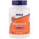 Alimentations Vitamine A, 25000 UI d'huile de foie de poisson, 250 Softgels (paquet de 2)