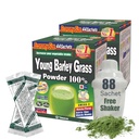 Yamamoto Kanpoh YAMAKAN Young Orley Grass Powder, jus d'herbe riche en minéraux, vitamines et protéines végétales pour les femmes et les hommes, jus d'orge en poudre du Japon, sachets portables non OGM 88