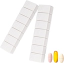 2Pack Weekly Pill Organizer,Extra Large 7 Jours Pill Cases Voyage quotidien Pill Box pour l'huile de poisson, comprimés de calcium et autres pilules vitaminées