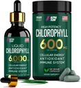 (Bundle) Gouttes de chlorophylle liquide et capsules de chlorophylle – Énergie naturelle, soutien immunitaire, fraîcheur interne et supplément antioxydant