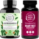 Happy Healthy Hippie Beetroot Capsules & Organic Ashwagandha Stress Support Capsules