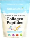 Poudre de peptides de collagène (type I, III), pour peau, cheveux et ongles, 24oz