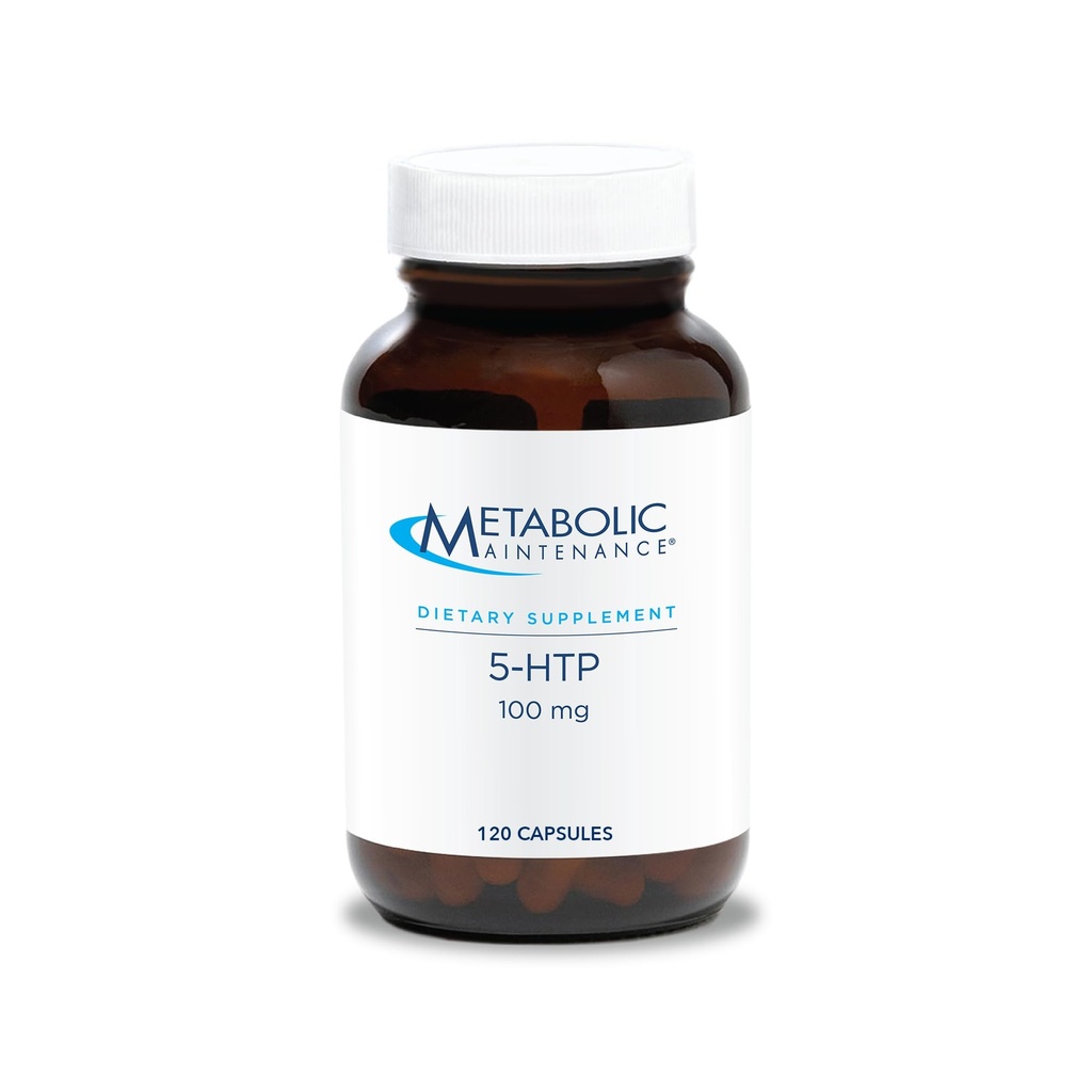 Maintenance métabolique 5-HTP - délivre 100 mg 5-Hydroxytryptophane - supporte les chemins de la sérotonine, une perspective positive et restfuness - 120 portions - 120 capsules