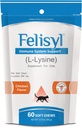 Felisyl Immune System Support for Cats - Amino Acid L-Lysine - Produire des anticorps - Tissus sains, santé respiratoire, vision - 60 Chews doux