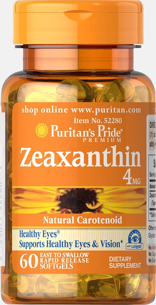 La fierté de Puritan Zeaxanthin 4 mg-60 Softgels