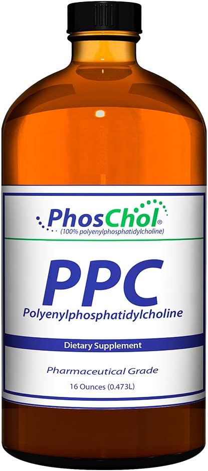 PhosChol nutrasal PPC Polyényl PhosphatidylCholin Choline Supplément 3000mg Liquide 16 oz
