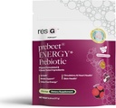 Resbiotic resG prebeet - Prébiotiques boisson pour la digestion, Constipation occasionnelle, Gaz, Bloading avec Akkermansia & GLP-1 Support avec racine et fibre de betterave, Gut Health for Women & Men - 180g (30 portions)