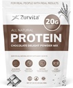 Zurvita - Poudre de protéines légères au chocolat - 20g Protéines, probiotiques, 24+ vitamines et minéraux - Pas d'édulcorants artificiels - 26oz (20 portions)