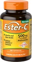 American Health Ester-C with Citrus Bioflavonoids Capsules - Gentle On Stomach, Non-Acidic Vitamin C - 500 mg, 60 Servings, 120 Count
