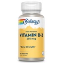 SOLARAY Vitamine D3 10000UI (250 mcg) - Vitamine D de haute puissance - avec VIT D3 comme Cholecalciferol - Bons forts et supplément de soutien immunitaire - Garantie de 60 jours, 60 portions, 60 capsules de légumes