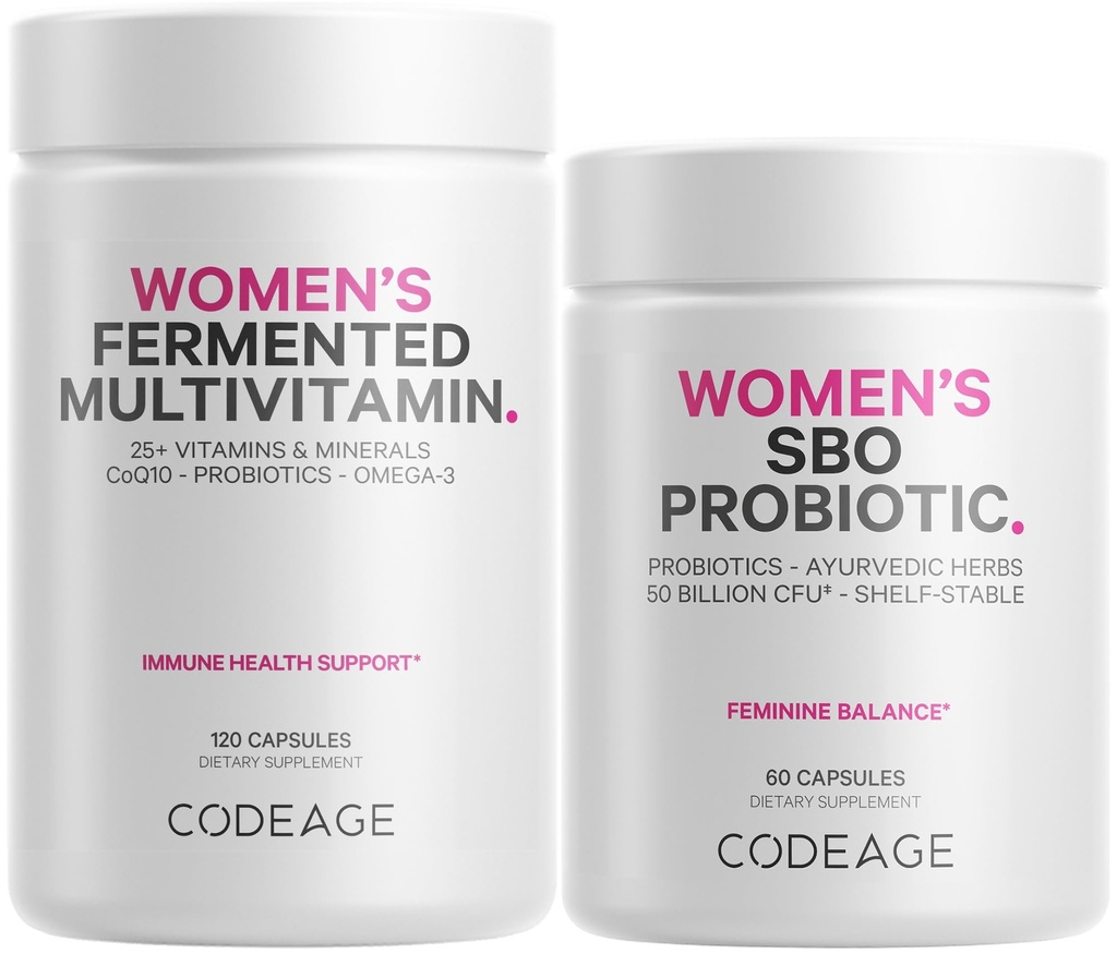 Codage femmes Ensemble de multivitamines : femmes Formule et femmes Probiotique Vitamines quotidiennes