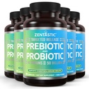 Supplément de probiotiques et de prébiotiques Zentastic - 50 Million CFU - pour les hommes et les femmes