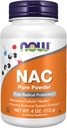 Suppléments, NAC (N-acétyl Cysteine) 600 mg Poudre pure, protection radicale libre*, santé cellulaire*, fonction du système immunitaire* 4-Ounce (113 g)