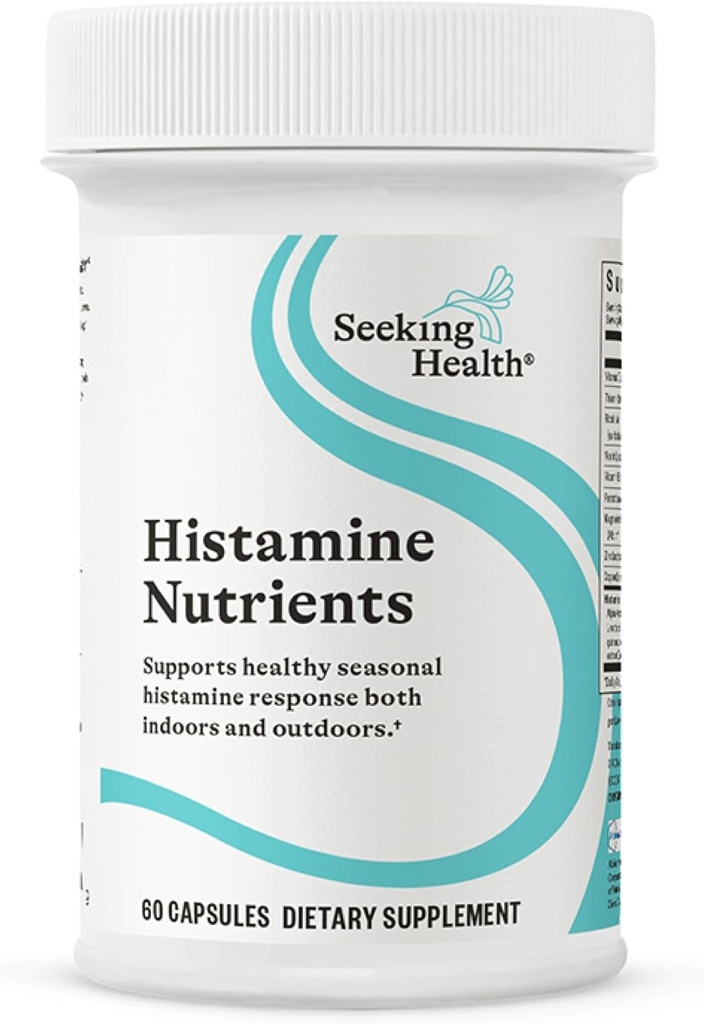 Recherche de la santé Nutriments d'histamine, anciennement bloc d'histamine Plus, supplément enzymatique DAO pour l'intolérance alimentaire à l'histamine, soutient l'IG et la santé digestive (60 capsules)*
