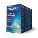 Navage SaltPod Bundle 3 30-Packs (90 SaltPods) - Navage Salt Pod Recharges Uniquement - exclusivement conçu pour le système d'irrigation nasale Navage - Sinus Rinse et Saline Pods pour un soulagement rapide et apaisant