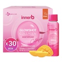 CJwellcare Innerb Glowshot Collagen (50.7 fl oz, 30 portions) - Collagène liquide marin pour les femmes, 3000mg Collagen Peptides, Collagen Shots pour haute absorption, cheveux, peau et ongles Supplément