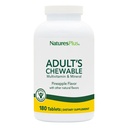 NaturesPlus Multivitamines à croquer pour adultes - 180 comprimés végétariens - Arôme d'ananas - Supplément des aliments entiers naturels pour la santé générale, l'énergie - Sans gluten - 180 portions
