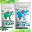 Chlorella Spiruline Poudre Biologique + Spiruline Comprimés Chlorelle Biologiquement Riche en chlorophylle