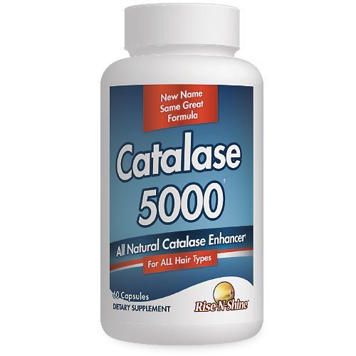 Supplément Catalase Rise-N-Shine 5000 - Enzyme antioxydant puissant pour la santé des cheveux - Suppléments capillaires pour cheveux forts - 60 capsules (30 jours d'approvisionnement)