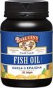 Barlean's Omega 3 Suppléments à l'huile de poisson, softgels supplémentaires pour les hommes et les femmes, 600mg EPA et DHA acides gras, aromatisé orange, 100 Compte