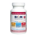 Biom Probiotiques Formule 3-en-1 (Cold Shipped) avec 10 Million Flora Probiotiques, Prébiotiques et Immunobiotiques pour une vie saine et la longévité - Diversifie Gut Microflora et Microbiome - pour les hommes et les femmes