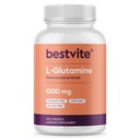 BESTVITE Sans remplissage L-Glutamine 1000mg par gélule (240 gélules) - Forme libre - Pas de stéarate - Sans gluten - Non OGM - Supplément de glutamine pure L - Concentration maximale Capsules de glutamine