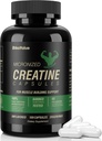 Micronised Creatine Capsules monohydratées, supplément de créatine pour le muscle, la force, la performance, l'énergie, la récupération, la créatine sans gluten pour les femmes et les hommes, 100Capsules (20 portions)