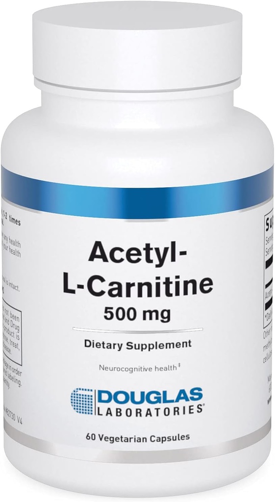 Douglas Laboratories Acetyl L-Carnitine 500 mg | Supports Brain and Nerve Function During The Normal Aging Process* | 60 Capsules