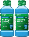 Soins de base Solution électrolyte Avantage Soin avec prébiotiques prévitaux, framboise bleue, conçu pour aider à prévenir la déshydratation, remplace électrolytes, fluide et zinc, 33,8 fl oz (paquet de 2)