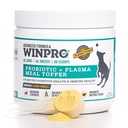 WINPRO Chien Probiotique Poudre Topper repas en poudre, Spray Plasma séché avec prébiotiques et probiotiques pour le soutien digestif et la santé Gut pour les chiens, toutes races, âges et tailles, 60 Scoops, Fabriqué aux États-Unis