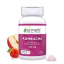 EZ Melts Comprimés Kombucha sans sucre dissolvables avec vinaigre SCOBY et cidre de pomme, suppléments de santé Gut pour les hommes et les femmes, saveur de baies de pomme, 2 mois d'approvisionnement - 1 pack